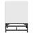 Mesa de Cabeceira C/ Porta de Vidro 35x37x50 cm Branco