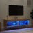 Móveis de Tv com Luzes LED 2 pcs 60x30x30 cm Carvalho Sonoma