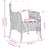 Cadeiras de Jardim com Almofadões 2 pcs Vime Pe Preto