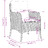 Cadeiras de Jardim com Almofadões 2 pcs Vime Pe Cinzento-claro