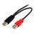 Cabo USB 2.0 a para Mini USB B Startech USB2HABMY6 Vermelho Preto