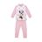 Pijama Infantil Minnie Mouse Rosa Claro 18 Meses