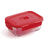 Lancheira Hermética Luminarc Pure Box 19 X 13 cm Vermelho 1,22 L Vidro (6 Unidades)