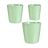 Conjunto de Vasos Verde Argila (6 Unidades)