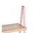 Prateleira de Casa de Banho Cor de Rosa Natural Bambu Madeira de Pinho 40 X 109,3 X 30 cm