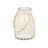 Castiçais Bote Branco Transparente Vidro Corda 20 X 30 cm (4 Unidades)