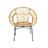 Cadeira Roland em Rattan 44x51x81 cm