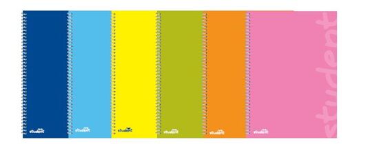 Caderno Espiral Rigido A4 Pautado 120 Folhas 70g Amarelo