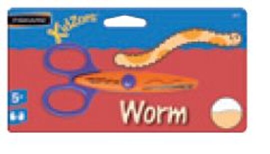 Tesoura Escolar 13.5cm Worm Kids Zors
