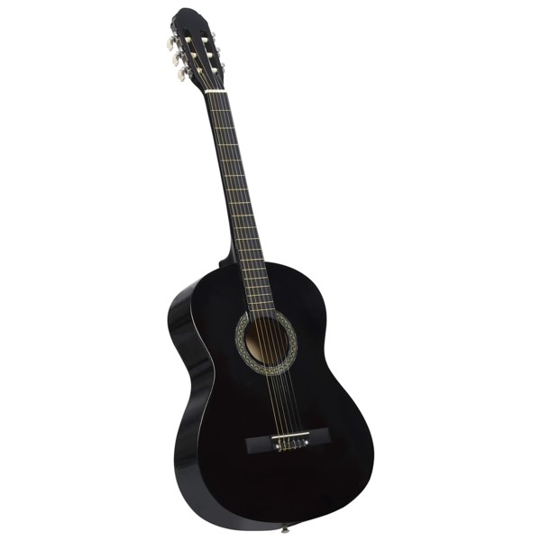 Guitarra clássica para iniciantes 4/4 39' madeira tilia preto