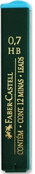 Minas para Lapiseiras Hb 0,7mm Faber Castell