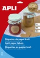 Etiquetas Kraft Apli 99,1x57mm 10 Folhas