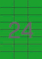 Etiquetas Autocolantes 70x37mm Verde 20 Folhas