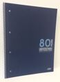 Caderno A4 Pautado 80 Folhas Capa Azul Frm