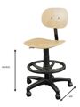Cadeira Alta de Trabalho com Rodas e Apoio de Pés Multis Woody Plus (cadeiras de Escritório / Estirador)