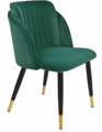 Cadeira GLAMOUR em Metal e Veludo Verde