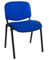 Cadeiras de Escritório Visitante 4 Pés Montada Azul Madrid Empilhável