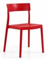 Cadeira de Jardim Lilly Plástico Vermelho